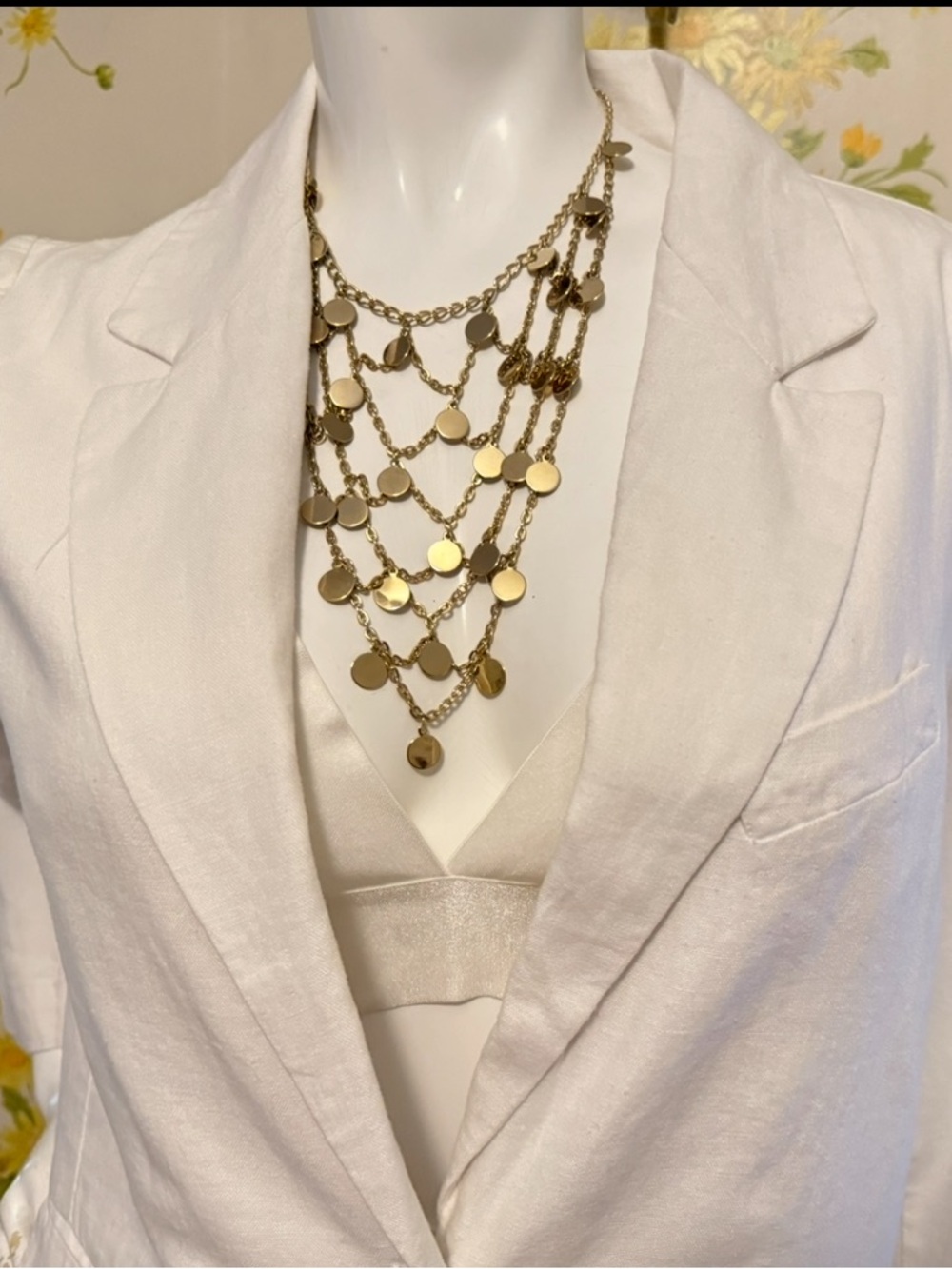 Gold Multi-Layer Coin Necklace - Women Jewelry Necklaces